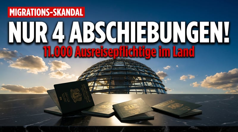 Vier Abschiebungen in sechs Monaten: Merz' Rückführungsversprechen entlarvt sich als Luftnummer