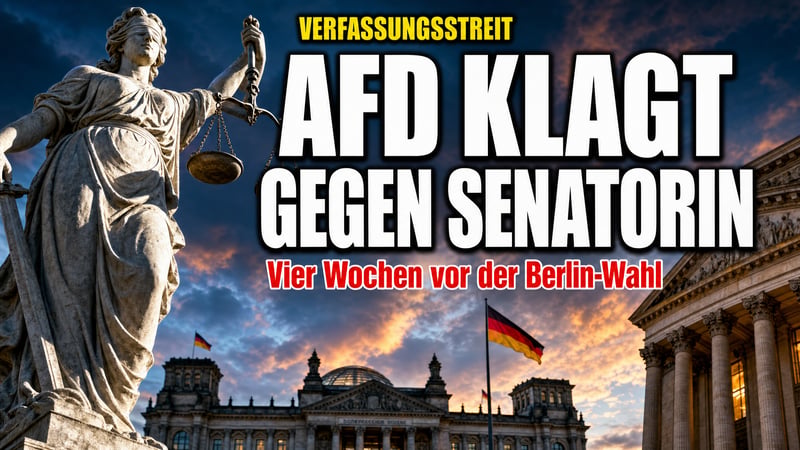 Vier Wochen vor der Wahl: AfD zerrt Berlins Justizsenatorin vor Gericht