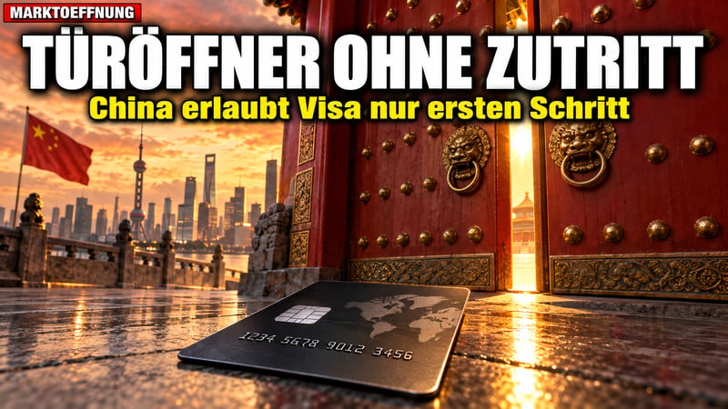 Visa darf nach China: Pekings Türöffner ohne echten Zutritt?