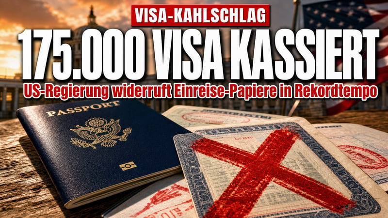 Visa-Kahlschlag in Washington: 175.000 Einreise-Papiere kassiert