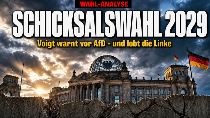 Voigt kürt 2029 zur „Schicksalswahl“ – und lobt ausgerechnet die Linke