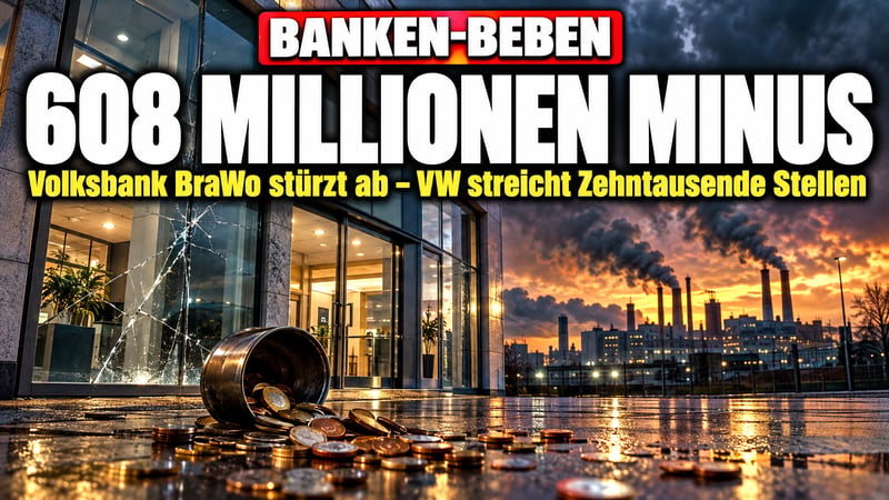 Volksbank-Beben in Wolfsburg: 608 Millionen Minus – und VW wankt!