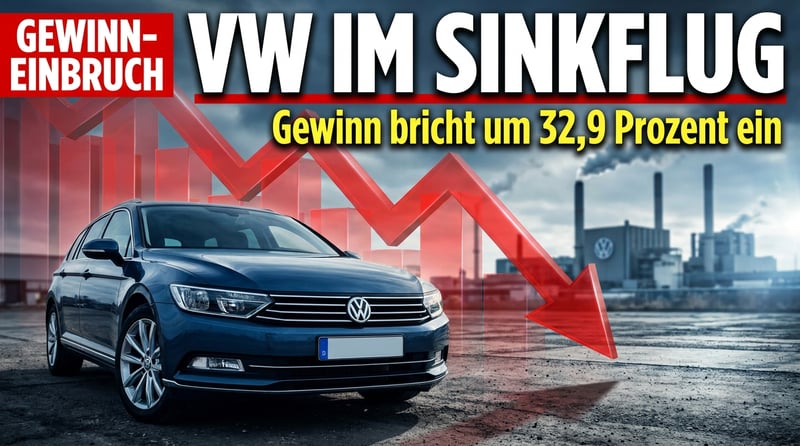 Volkswagen im Sinkflug: Gewinneinbruch von fast einem Drittel entlarvt das Desaster der deutschen Industriepolitik