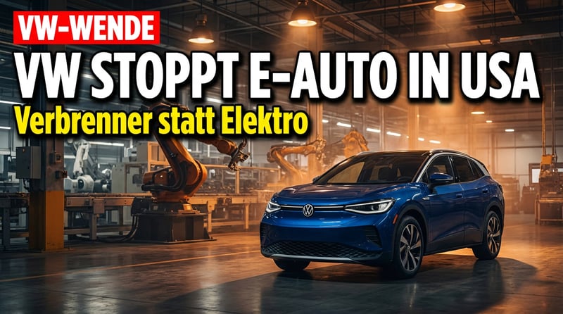 Volkswagen kapituliert vor der Realität: E-Auto-Produktion in den USA wird eingestampft
