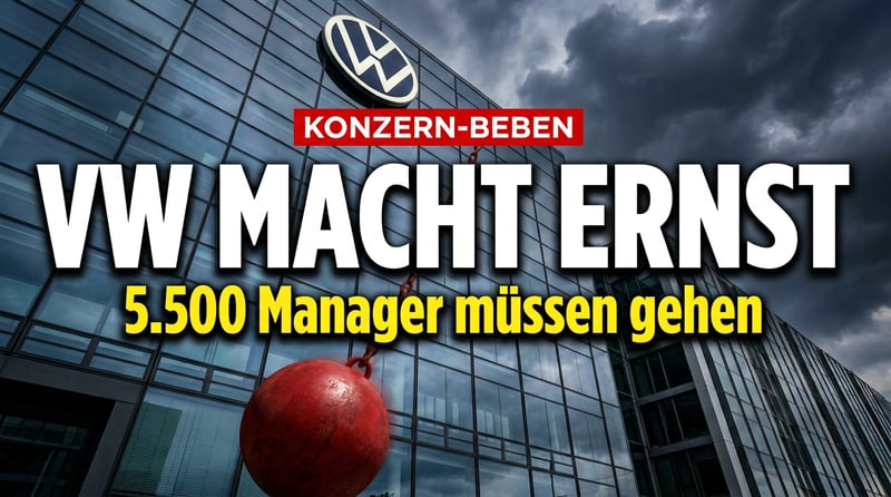 Volkswagen zieht die Notbremse: 5.500 Manager-Posten fallen – doch der wahre Kulturbruch beginnt erst noch