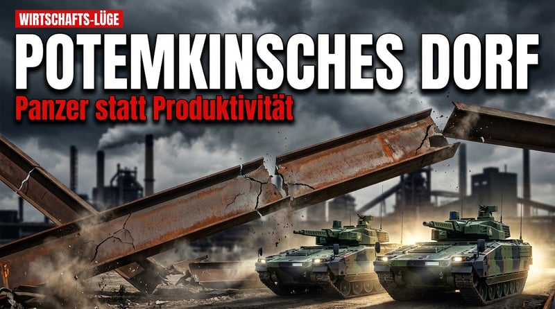 Volle Auftragsbücher in der Industrie? Das Märchen vom deutschen Wirtschaftswunder auf Pump