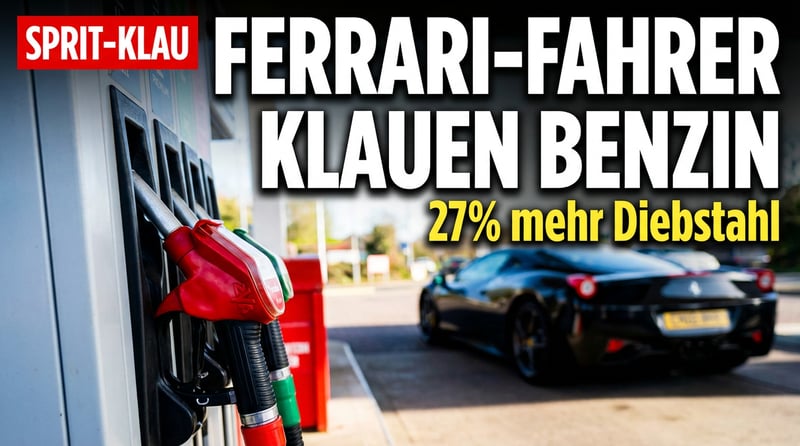 Vom Kleinwagen bis zum Ferrari: Großbritannien versinkt im Benzin-Diebstahl