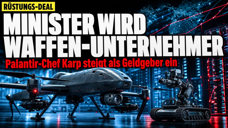 Vom Ministersessel zur Waffenschmiede: Palantir-Chef steigt ein