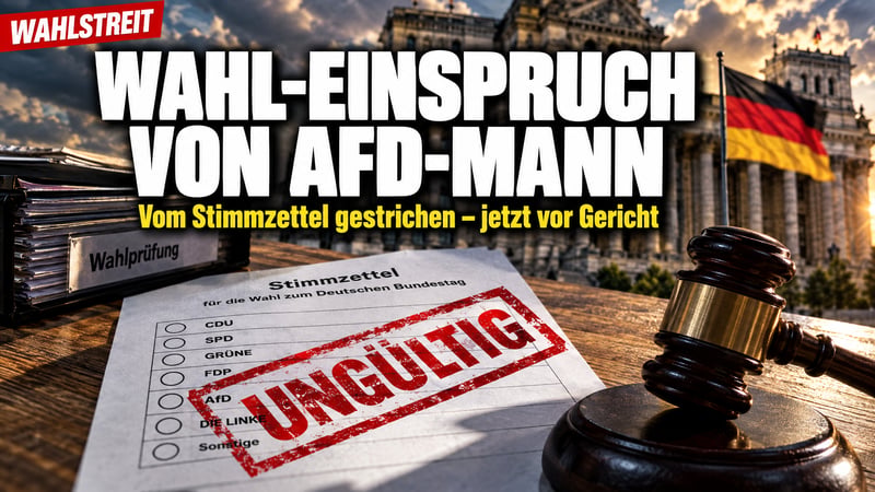 Vom Stimmzettel gestrichen: AfD-Mann Sichert will Friesland-Wahl kippen