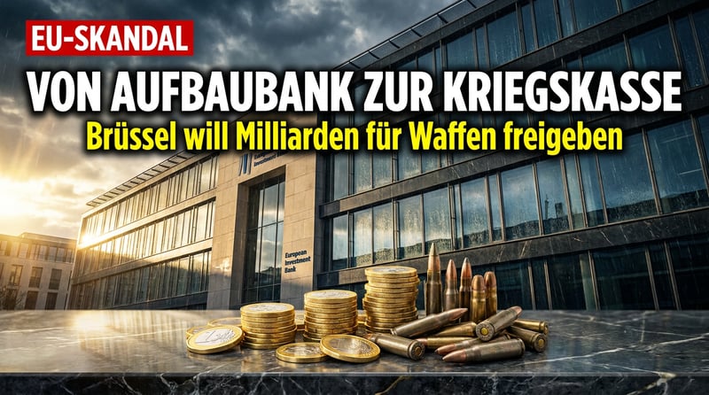 Von der Aufbaubank zur Kanonenschmiede: Wie Brüssel die EU-Investitionsbank zur Kriegskasse umbauen will