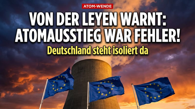Von der Leyen gesteht indirekt ein: Deutschlands Atomausstieg war ein fataler Fehler