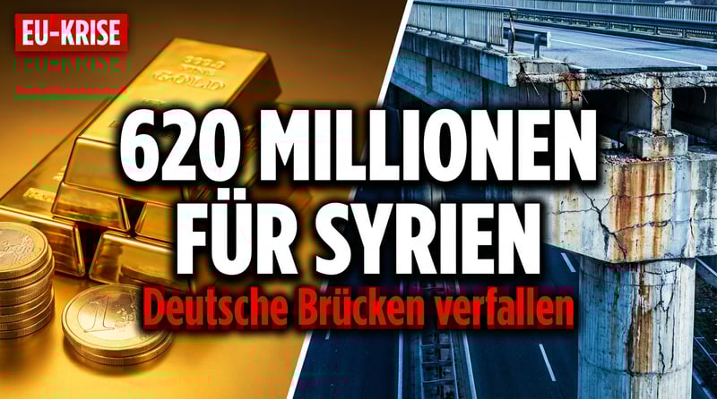 Von der Leyen verschenkt weitere 620 Millionen Euro an Syrien – während deutsche Infrastruktur zerfällt