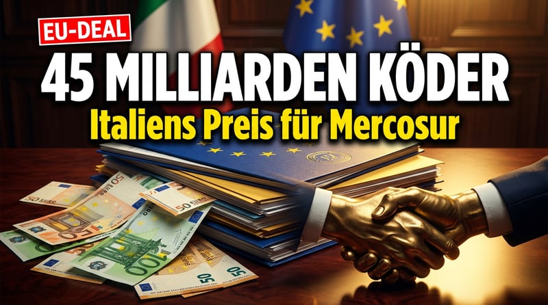 Von der Leyens 45-Milliarden-Köder: Wie die EU-Kommission Italiens Zustimmung zum Mercosur-Deal erkaufen will