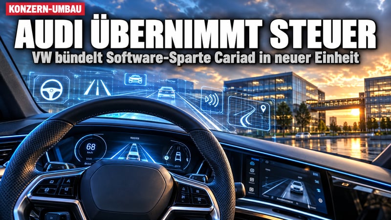 VW-Software-Baustelle: Jetzt soll Audi bei Cariad das Steuer übernehmen!