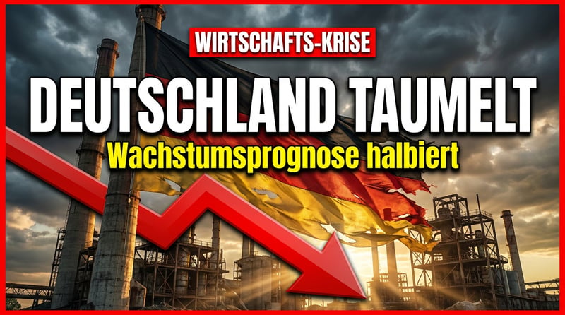 Wachstumsprognose halbiert: Deutschlands Wirtschaft taumelt von einer Krise in die nächste
