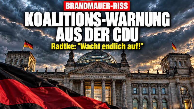 „Wacht endlich auf!“: CDU-Mann Radtke warnt vor dem Koalitions-Crash