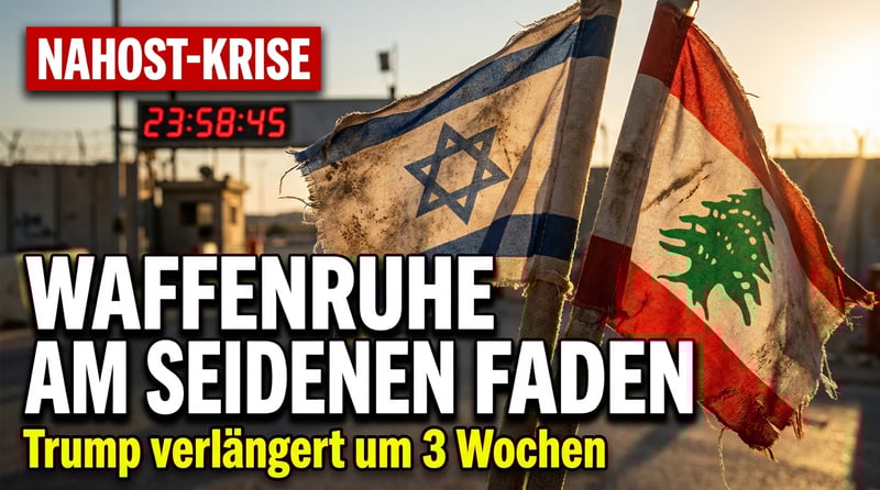 Waffenruhe am seidenen Faden: Trump verlängert Israel-Libanon-Deal um drei Wochen