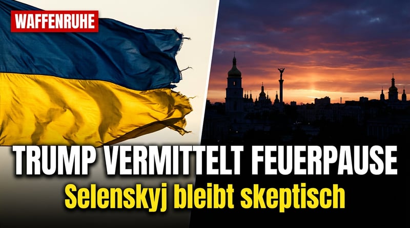 Waffenruhe für Kiew: Selenskyj setzt auf Trumps Vermittlung im Ukraine-Konflikt