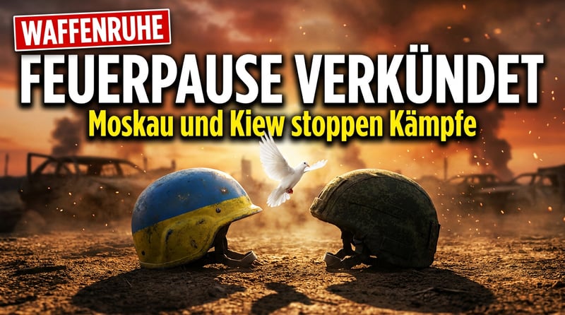 Waffenruhe im Ukraine-Krieg: Moskau und Kiew kündigen kurzzeitige Feuerpausen an