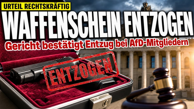 Waffenschein weg wegen Parteibuch: Gericht macht Entzug rechtskrÀftig