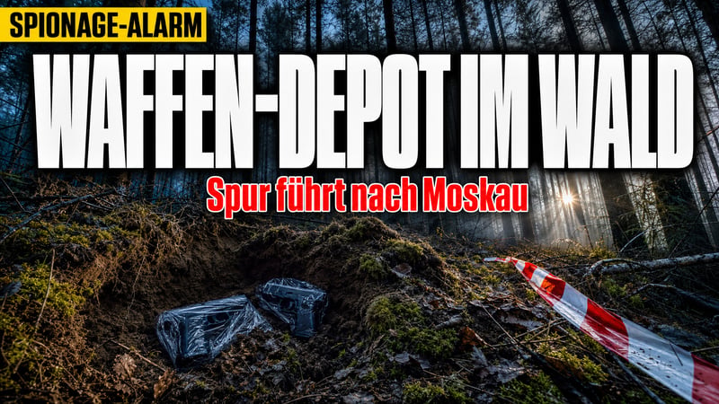Waffenversteck im Wald bei Berlin: Spur führt nach Moskau