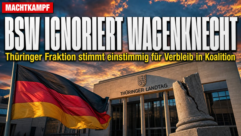 Wagenknecht blitzt ab: Thüringens BSW rettet Voigt den Job