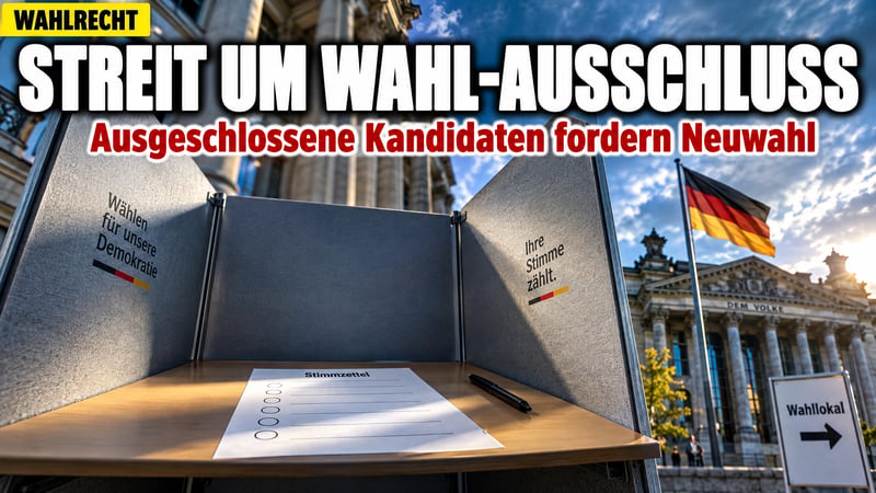 Wahl-Ausschluss in Niedersachsen: AfD-Kandidaten fordern Neuwahl!