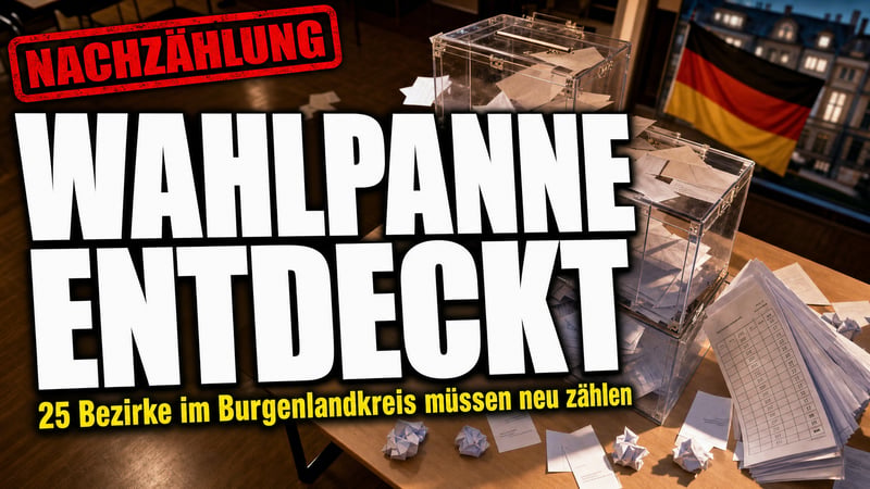 Wahl-Panne im Burgenlandkreis: 25 Bezirke müssen neu zählen