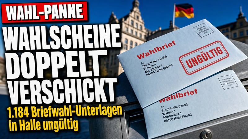 Wahl-Panne in Halle: 1.184 Briefwahl-Unterlagen doppelt im Kasten!