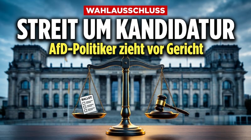 Wahlausschluss vor Gericht: AfD-Mann kämpft um seine Kandidatur