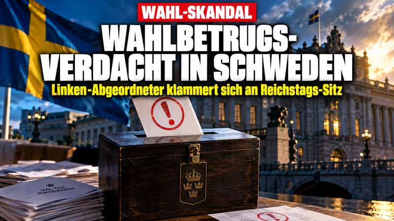 Wahlbetrugs-Verdacht in Schweden: Linken-Neuling klammert sich an Sitz!