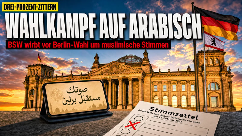 Wahlkampf auf Arabisch: BSW-Spitzenkandidat umwirbt Berlins Muslime