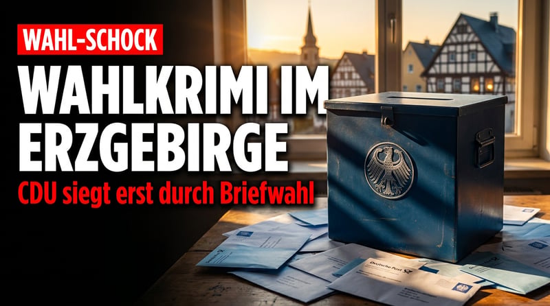 Wahlkrimi im Erzgebirge: CDU rettet ihre Hochburg erst durch die Briefwahl