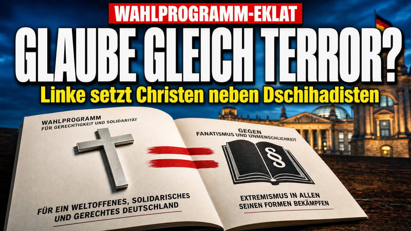 Wahlprogramm-Eklat: Linke stellt fromme Christen neben Dschihadisten