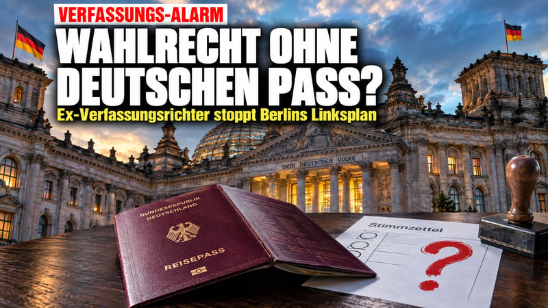 Wahlrecht ohne deutschen Pass? Ex-Verfassungsrichter stoppt Berlins Linksplan