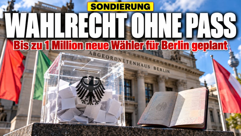 Wahlrecht ohne Pass: Rot-Grün-Rot will Berlins Wählerschaft umbauen!