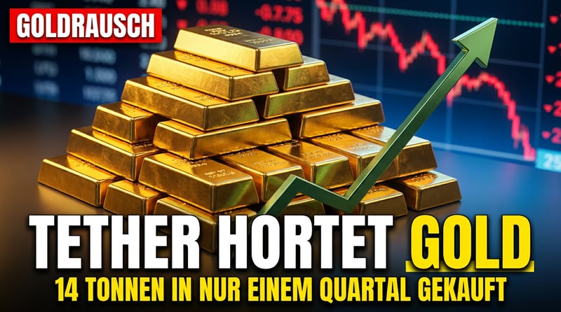 Während Anleger zittern, kauft Tether: 14 Tonnen Gold in nur einem Quartal