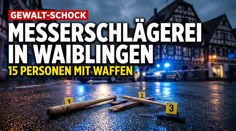 Waiblingen: Wenn Messer und Baseballschläger zum Straßenbild gehören
