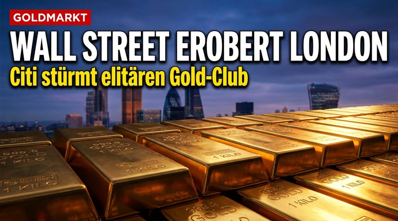 Wall Street erobert Londons Goldherz: Citi drängt in den elitären Club der Bullion-Clearer