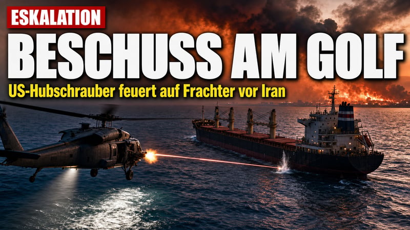 Warnschuss am Golf: US-Hubschrauber feuert auf Frachter vor Iran