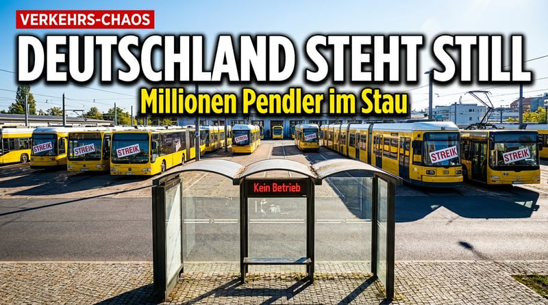 Warnstreik im Nahverkehr: Wenn Deutschland stillsteht und der Bürger die Zeche zahlt