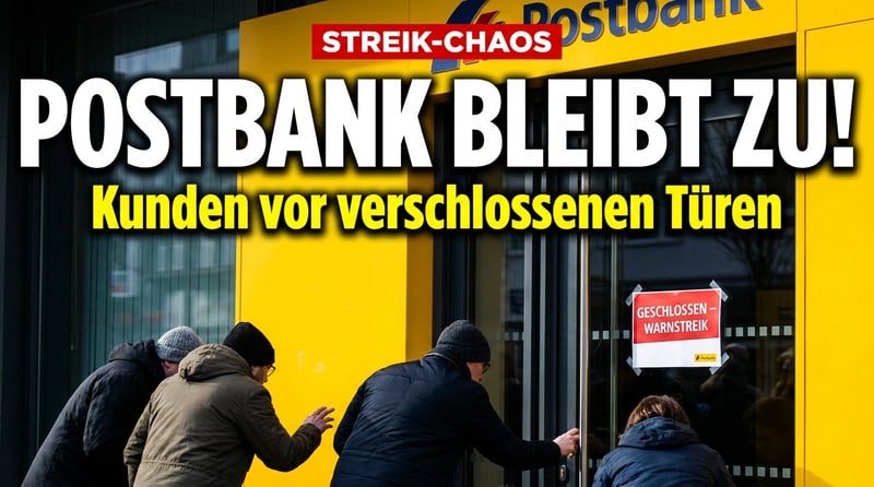 Warnstreiks bei der Postbank: Verdi legt den Schalter um – und die Kunden zahlen die Zeche