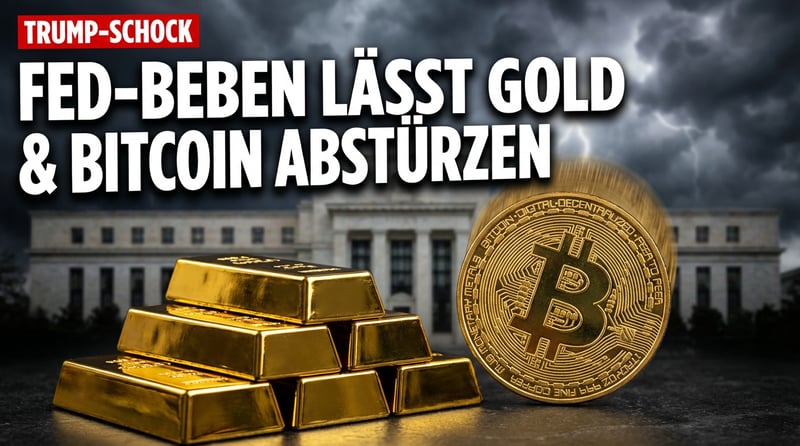 Warsh als neuer Fed-Chef: Trump-Entscheidung lässt Bitcoin und Gold abstürzen