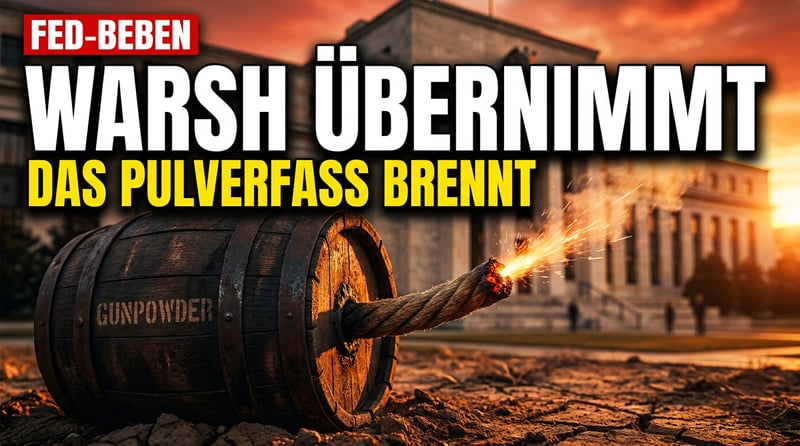 Warsh übernimmt die Fed: Ein Pulverfass mit brennender Lunte