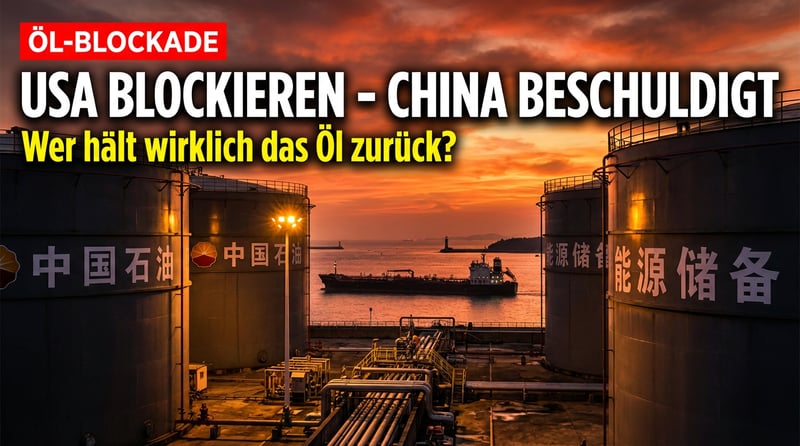 Washington beschuldigt Peking der Öl-Hortung – doch die Fakten erzählen eine andere Geschichte
