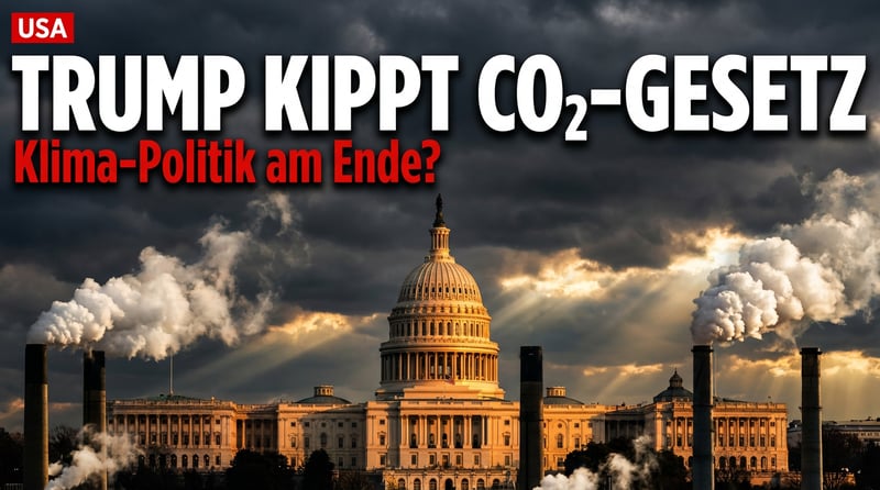 Washington kippt Klima-Grundpfeiler: CO₂ gilt in den USA nicht mehr als Gesundheitsgefahr