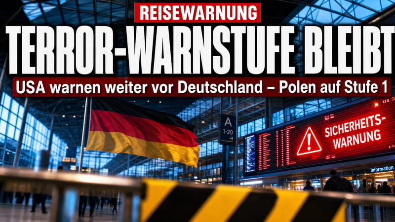 Washington warnt: Deutschland bleibt auf Terror-Stufe 2 – Polen nicht