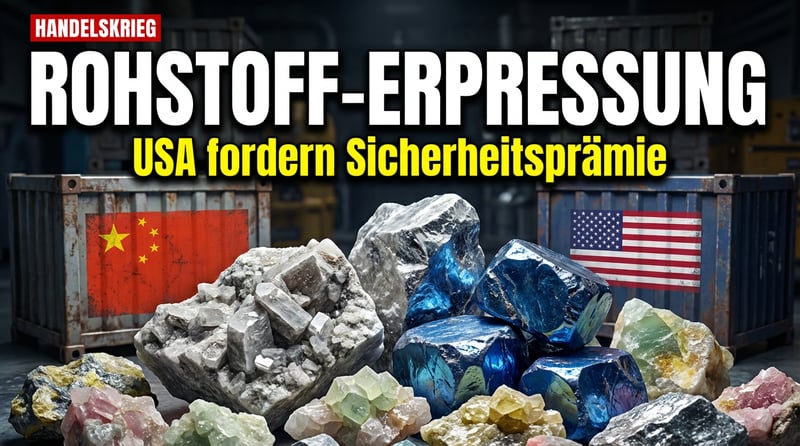 Washingtons neue Kampfansage: Verbündete sollen „Sicherheitsprämie" für kritische Rohstoffe zahlen