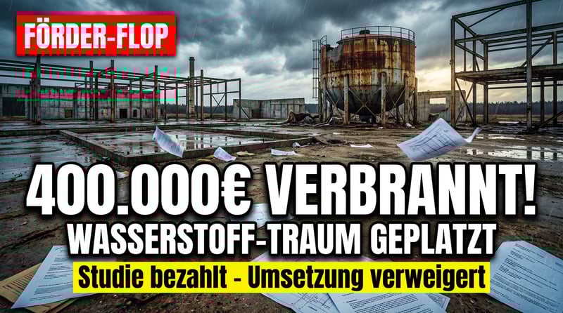 Wasserstoff-Träume im Havelland geplatzt: Wenn der Staat plant, aber nicht zahlt