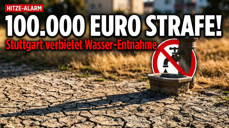 Wassersünder zahlen 100.000 Euro: Stuttgart greift bei Hitze zur Verbotskeule
